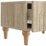 vidaXL TV skrinka Dub sonoma 147 x 34,5 x 30 cm Kompozitné drevo – Obrázok 9