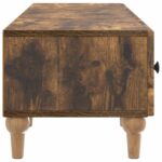 vidaXL TV skrinka Dymový dub 147 x 34,5 x 30 cm Kompozitné drevo – Obrázok 7