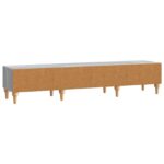 vidaXL TV skrinka Sivá sonoma 147 x 34,5 x 30 cm Kompozitné drevo – Obrázok 8