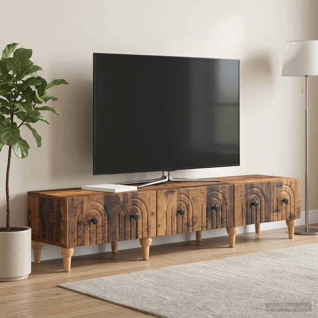 894253_1.jpg vidaXL TV skrinka Staré drevo 147 x 34,5 x 30 cm Kompozitné drevo – Obrázok 1