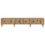 vidaXL TV skrinka Dub artisan 147 x 34,5 x 30 cm Kompozitné drevo – Obrázok 6