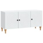vidaXL TV skrinka Biela 99 x 34,5 x 50 cm Kompozitné drevo – Obrázok 2