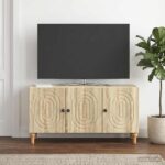 vidaXL TV skrinka Dub sonoma 99 x 34,5 x 50 cm Kompozitné drevo – Obrázok 4