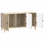 vidaXL TV skrinka Dub sonoma 99 x 34,5 x 50 cm Kompozitné drevo – Obrázok 5