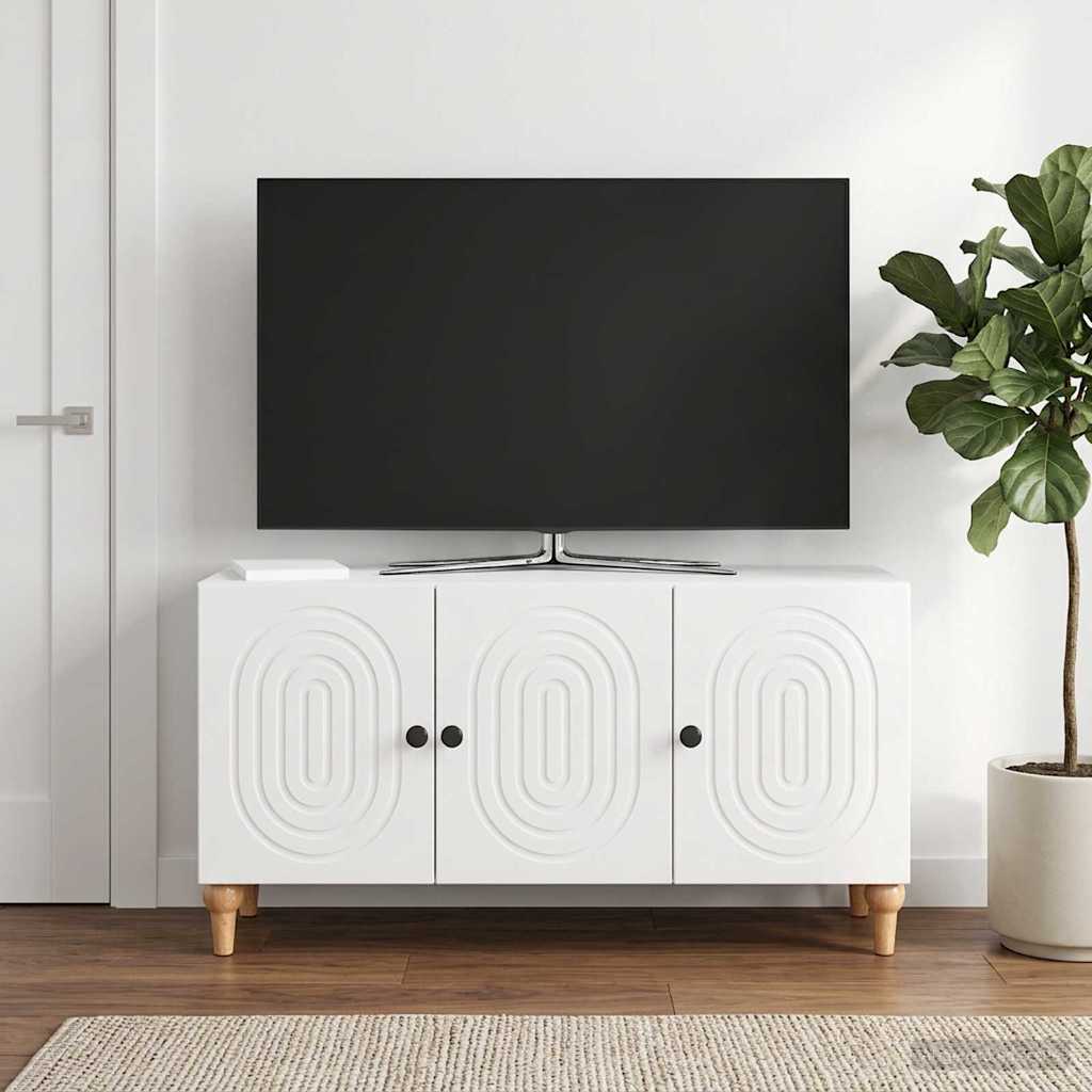 894259_1.jpg vidaXL TV skrinka Biela s vysokým leskom 99 x 34,5 x 50 cm – Obrázok 1