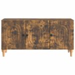 vidaXL TV skrinka Dymový dub 99 x 34,5 x 50 cm Kompozitné drevo – Obrázok 6