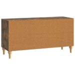 vidaXL TV skrinka Dymový dub 99 x 34,5 x 50 cm Kompozitné drevo – Obrázok 8