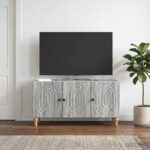 vidaXL TV skrinka Sivá sonoma 99 x 34,5 x 50 cm Kompozitné drevo