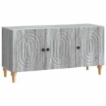 vidaXL TV skrinka Sivá sonoma 99 x 34,5 x 50 cm Kompozitné drevo – Obrázok 2