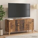vidaXL TV skrinka Staré drevo 99 x 34,5 x 50 cm Kompozitné drevo