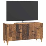 vidaXL TV skrinka Staré drevo 99 x 34,5 x 50 cm Kompozitné drevo – Obrázok 3