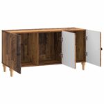 vidaXL TV skrinka Staré drevo 99 x 34,5 x 50 cm Kompozitné drevo – Obrázok 5