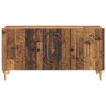 vidaXL TV skrinka Staré drevo 99 x 34,5 x 50 cm Kompozitné drevo – Obrázok 6