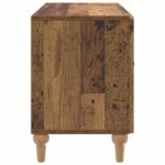 vidaXL TV skrinka Staré drevo 99 x 34,5 x 50 cm Kompozitné drevo – Obrázok 7