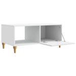 vidaXL Konferenčný stolík Biela 90 x 50 x 40 cm Kompozitné drevo – Obrázok 4