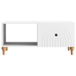vidaXL Konferenčný stolík Biela 90 x 50 x 40 cm Kompozitné drevo – Obrázok 5