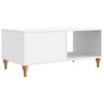 vidaXL Konferenčný stolík Biela 90 x 50 x 40 cm Kompozitné drevo – Obrázok 7
