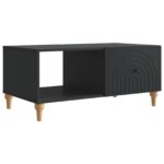 vidaXL Konferenčný stolík Čierna 90 x 50 x 40 cm Kompozitné drevo – Obrázok 2