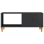 vidaXL Konferenčný stolík Čierna 90 x 50 x 40 cm Kompozitné drevo – Obrázok 5