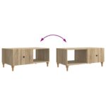 vidaXL Konferenčný stolík Dub sonoma 90 x 50 x 40 cm Kompozitné drevo – Obrázok 10