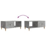 vidaXL Konferenčný stolík Betónovo sivá 90 x 50 x 40 cm – Obrázok 10