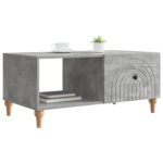 vidaXL Konferenčný stolík Betónovo sivá 90 x 50 x 40 cm – Obrázok 3