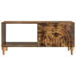 vidaXL Konferenčný stolík Dymový dub 90 x 50 x 40 cm Kompozitné drevo – Obrázok 5