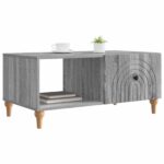 vidaXL Konferenčný stolík Sivá sonoma 90 x 50 x 40 cm Kompozitné drevo – Obrázok 3