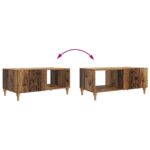 vidaXL Konferenčný stolík Staré drevo 90 x 50 x 40 cm Kompozitné drevo – Obrázok 10