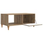 vidaXL Konferenčný stolík Dub artisan 90 x 50 x 40 cm Kompozitné drevo – Obrázok 4