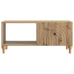 vidaXL Konferenčný stolík Dub artisan 90 x 50 x 40 cm Kompozitné drevo – Obrázok 5