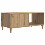 vidaXL Konferenčný stolík Dub artisan 90 x 50 x 40 cm Kompozitné drevo – Obrázok 7
