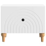 vidaXL Konferenčný stolík Biela 49 x 50 x 40 cm Kompozitné drevo – Obrázok 4