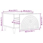 vidaXL Konferenčný stolík Dub sonoma 49 x 50 x 40 cm Kompozitné drevo – Obrázok 10