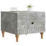 vidaXL Konferenčný stolík so zásuvkou Betónovo sivá 49 x 50 x 40 cm – Obrázok 2
