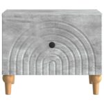 vidaXL Konferenčný stolík so zásuvkou Betónovo sivá 49 x 50 x 40 cm – Obrázok 4