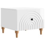 vidaXL Konferenčný stolík Biela s vysokým leskom 49 x 50 x 40 cm – Obrázok 2