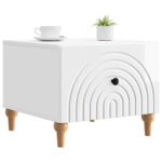 vidaXL Konferenčný stolík Biela s vysokým leskom 49 x 50 x 40 cm – Obrázok 3