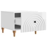 vidaXL Konferenčný stolík Biela s vysokým leskom 49 x 50 x 40 cm – Obrázok 4
