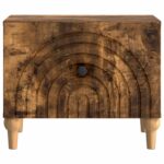 vidaXL Konferenčný stolík Dymový dub 49 x 50 x 40 cm Kompozitné drevo – Obrázok 4