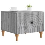 vidaXL Konferenčný stolík Sivá sonoma 49 x 50 x 40 cm Kompozitné drevo – Obrázok 2