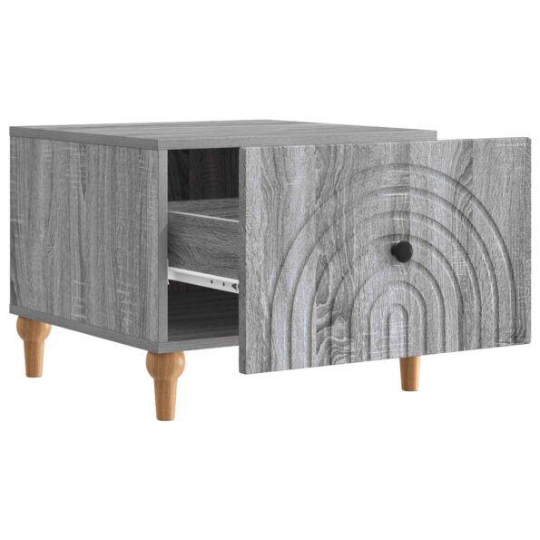 vidaXL Konferenčný stolík Sivá sonoma 49 x 50 x 40 cm Kompozitné drevo – Obrázok 3