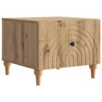 vidaXL Konferenčný stolík Dub artisan 49 x 50 x 40 cm Kompozitné drevo – Obrázok 2