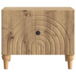 vidaXL Konferenčný stolík Dub artisan 49 x 50 x 40 cm Kompozitné drevo – Obrázok 5
