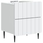vidaXL Nočný stolík 2 pcs Biela 43 x 34,5 x 49,5 cm Kompozitné drevo – Obrázok 2