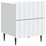 vidaXL Nočný stolík 2 pcs Biela 43 x 34,5 x 49,5 cm Kompozitné drevo – Obrázok 3