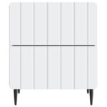 vidaXL Nočný stolík 2 pcs Biela 43 x 34,5 x 49,5 cm Kompozitné drevo – Obrázok 5