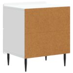 vidaXL Nočný stolík 2 pcs Biela 43 x 34,5 x 49,5 cm Kompozitné drevo – Obrázok 7