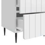 vidaXL Nočný stolík 2 pcs Biela 43 x 34,5 x 49,5 cm Kompozitné drevo – Obrázok 9