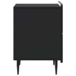 vidaXL Nočný stolík Čierna 43 x 34,5 x 49,5 cm Kompozitné drevo – Obrázok 5